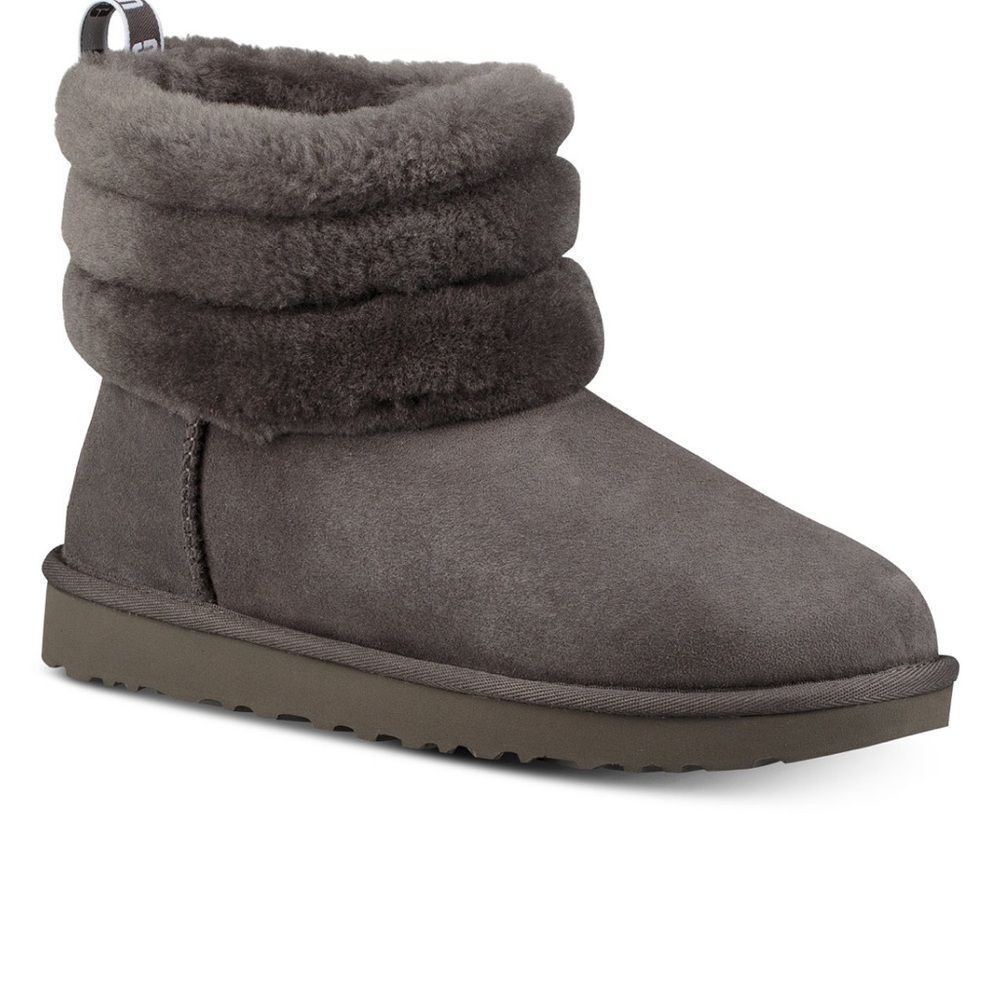 Uggs mini fluff grey boots
